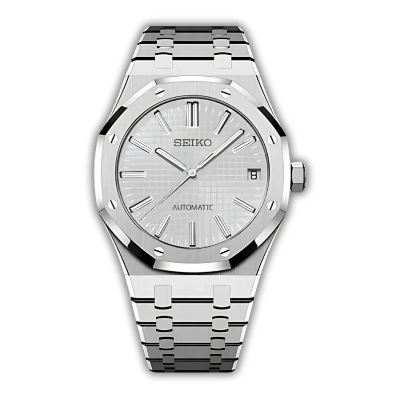 Seiko Mod Royal Oak Blanche